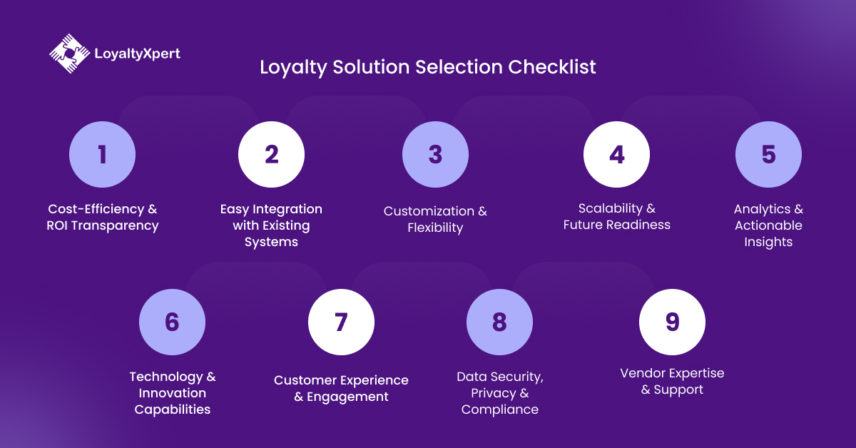 Loyalty Solution Provider Selection Checklist